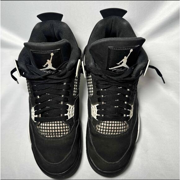 Size 10.5 - Nike Air Jordan 4 Retro White Thunder Men\'s Shoes Ships Now main image 8